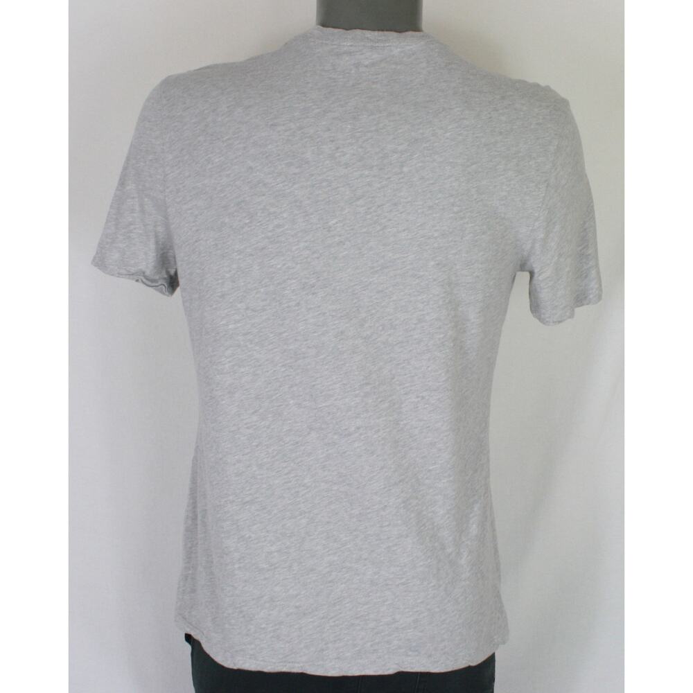 Psycho Bunny Tail Logo V Neck T Shirt Womens Large Gray S/S Tee - Picture 5 of 6